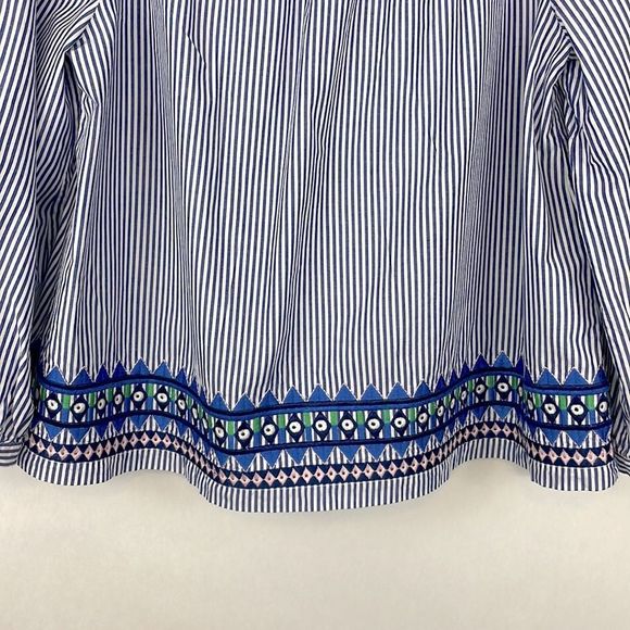 Vineyard Vines Blue and White Striped Blouse - Picture 4 of 11